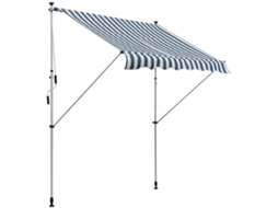Tenda de sol enrolável DECORALAR TECH com altura e ângulo ajustáveis (2x1,5 m)