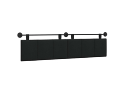Cabeceira Suspensa Preto Tecido MAISON EXCLUSIVE