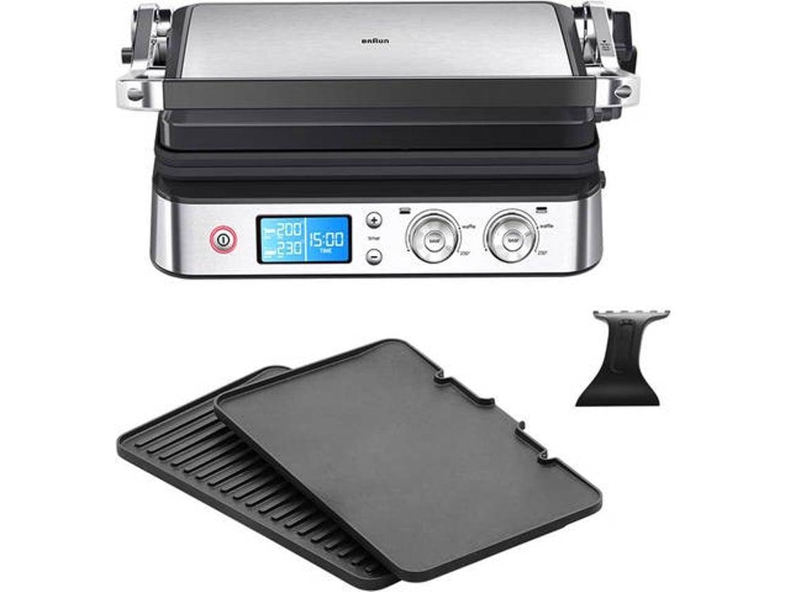 Grill de Contacto BRAUN Multigrill 9 CG9040 (Outlet Caixa Aberta - 2000 W - Inox)