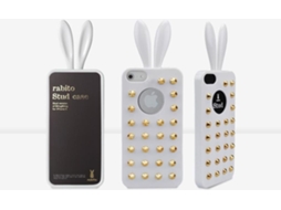 Capa iPhone 5, 5s, SE RABITO Tachas Branco