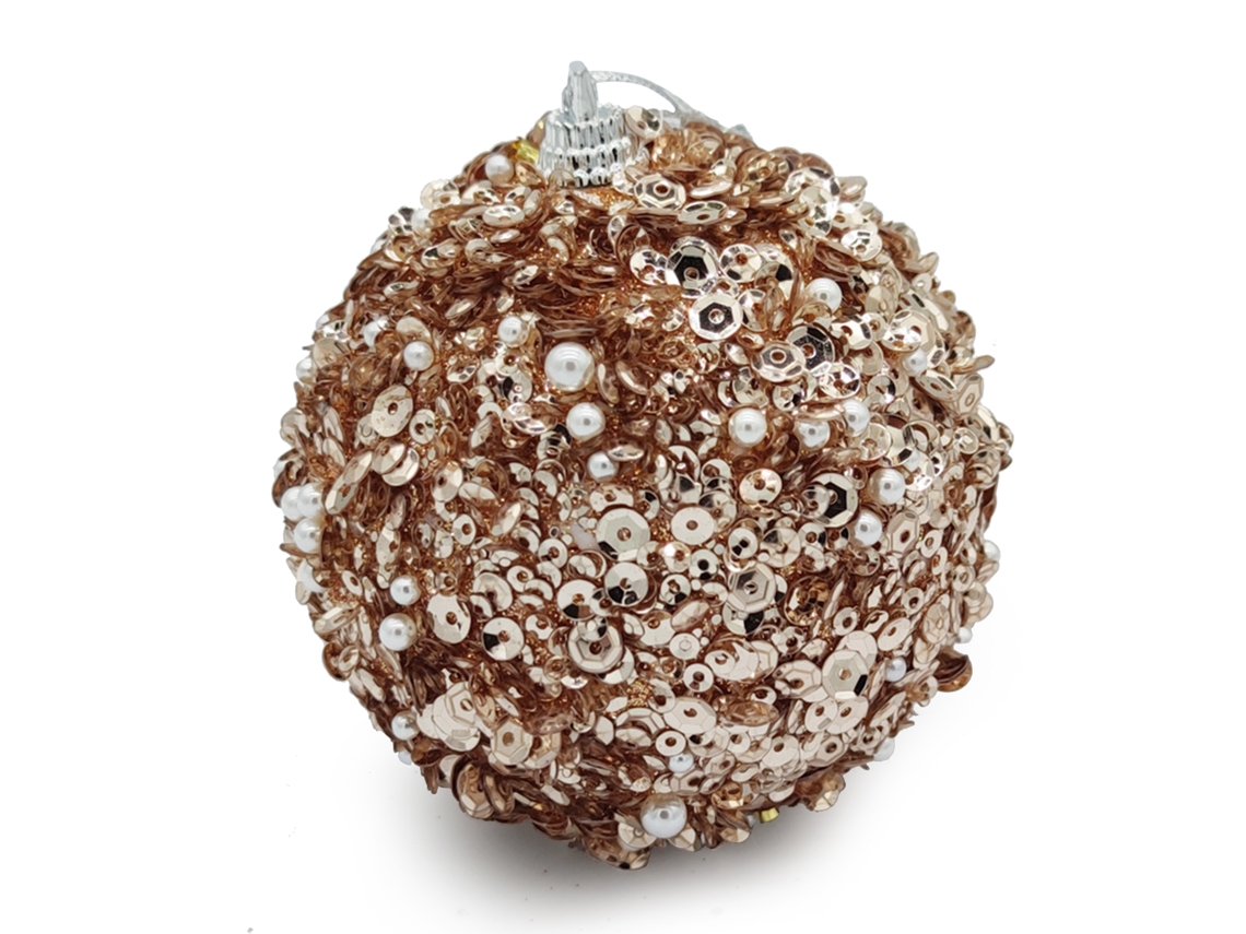 Bolas De Natal Com Strass Pérola Para Decorar Árvores Adicionar Cor