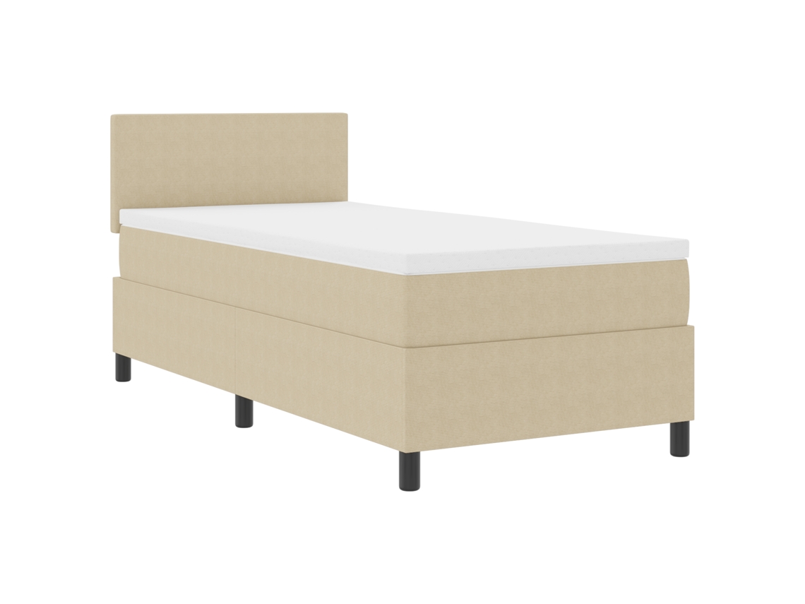 Conjunto 1 Cama Box Vidaxl Cinzento Cordão (80 X 200 Cm)