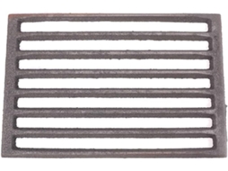 Grelha Retangular De Ferro Fundido Para Lareira, Robusta E Resistente A Altas Temperaturas