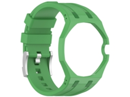 Bracelete de Silicone Para Swatch Royal Pop Coroa Às 3 Horas (savonnette Estilo-verde)