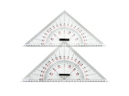 Régua Triangular Para Desenho De Cartas Náuticas, Escala De 300 Mm, Para Ensino De Medição Distâncias