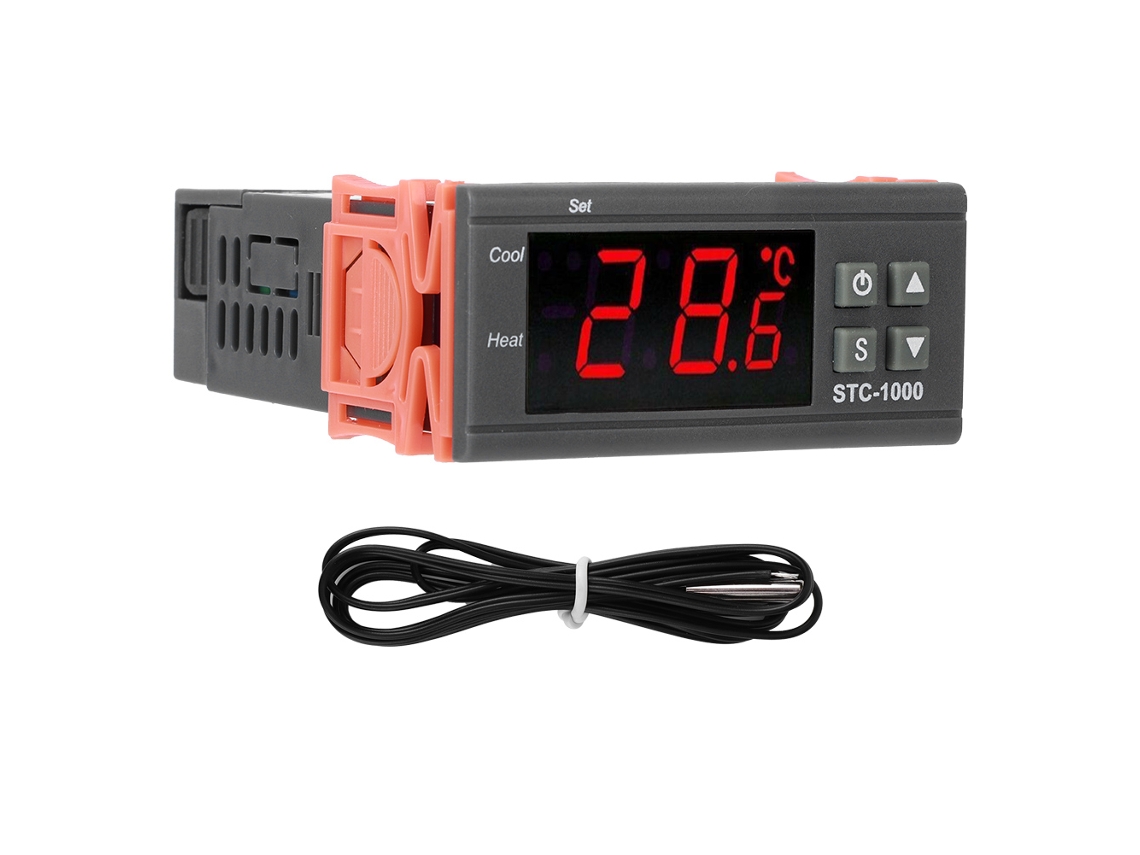 Controlador De Temperatura Dc12v Com Display Digital Sunflare