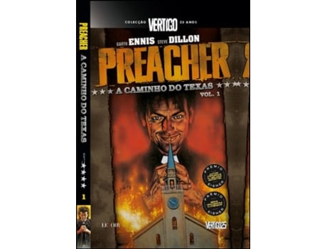 Livro Preacher 1 - A Caminho do Texas de Garth Ennis e Steve Dillon