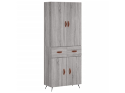 Guarda-roupa alto em madeira Sonoma Cinza, exclusivo da Maison (69,5 x 34 x 180 cm)
