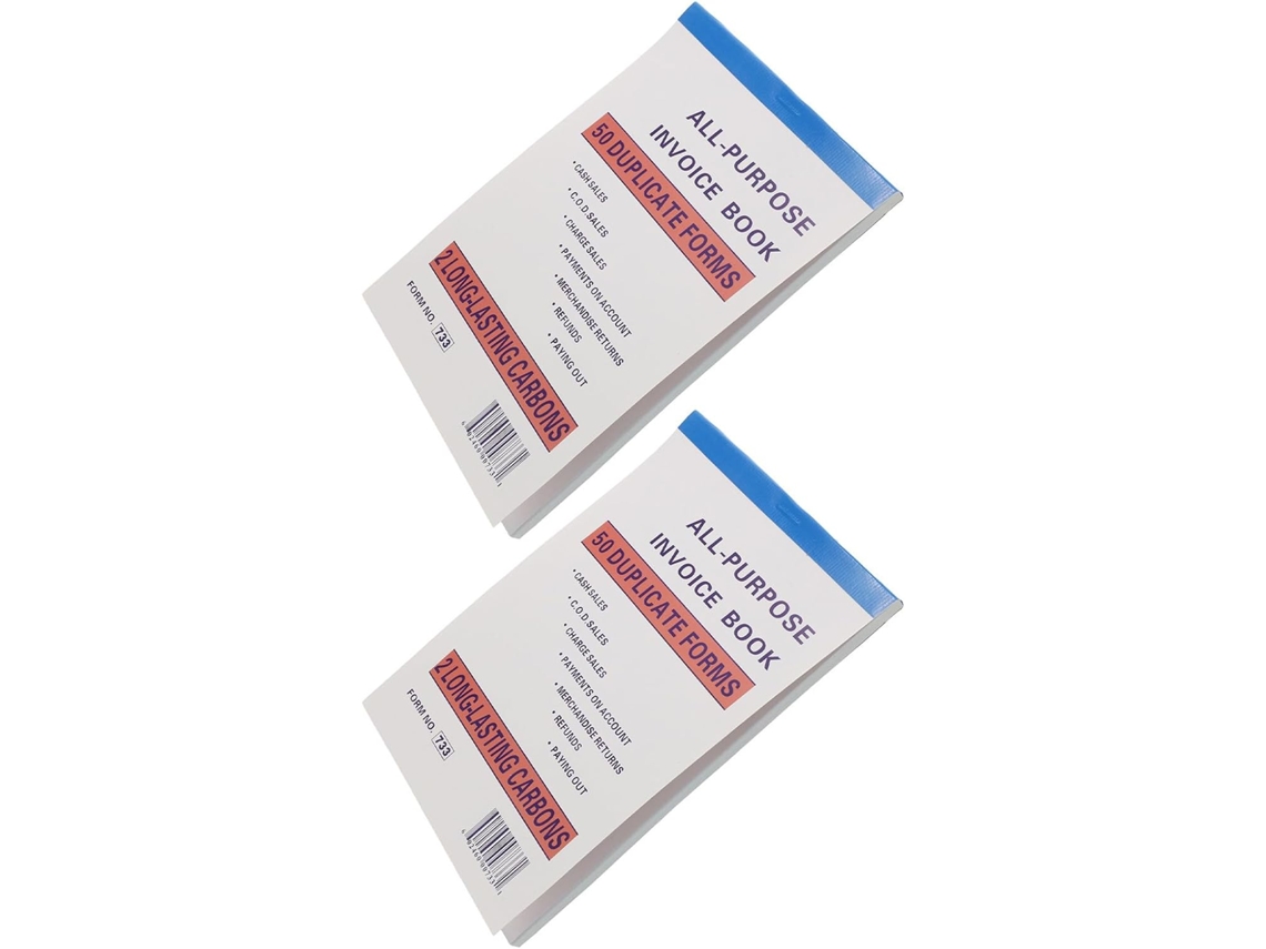 Galpada Carnet De Factures Design Multi-colonnes 2pcs Em Papel Gestão Completa De Comandos E Recursos Para