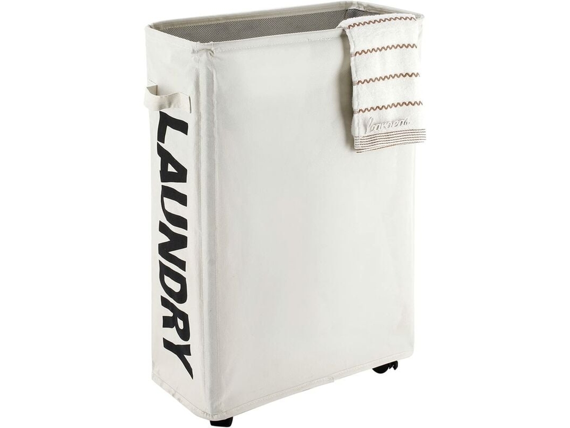 KOFIHETY Cesto De Roupa Dobrável, Perfeito Para Viagens E Espaços Pequenos, Tecido Oxford 600d Oferece Durabilidade E Resistência À Umidade (bege)