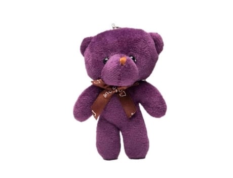 Porta-Chaves de Homem SUNGPUNET Urso Pingente Porta Animados Brinquedo Pelúcia Roxo