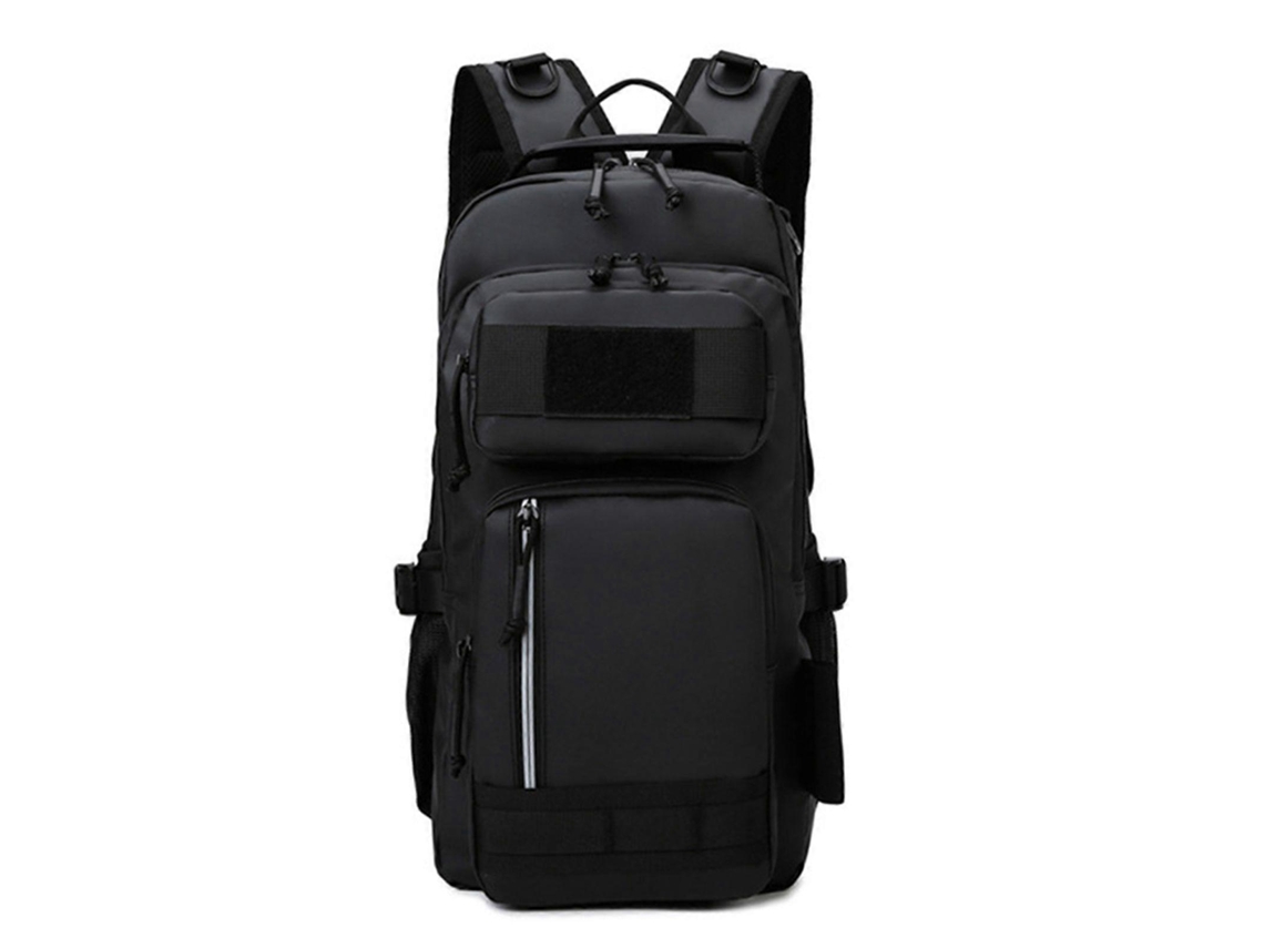 Mochila De Pesca Com Suporte Para Vara, Grande Capacidade, Resistente À Água, Ideal Para Pesca Ao Ar Livre, Camping E Trilhas. Preta.