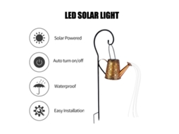 Luzes de Regador Solar para Jardim Caminho Ajudante