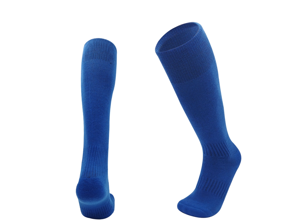 Meias de Futebol MDUG longas, respiráveis, acima do joelho, azul