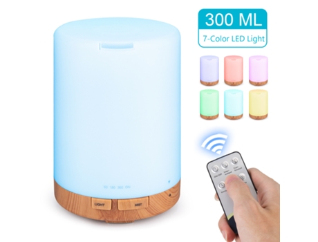 Humidificador 300 Ml Difusor de Óleo Essencial de Aroma 7 Cores VANJL
