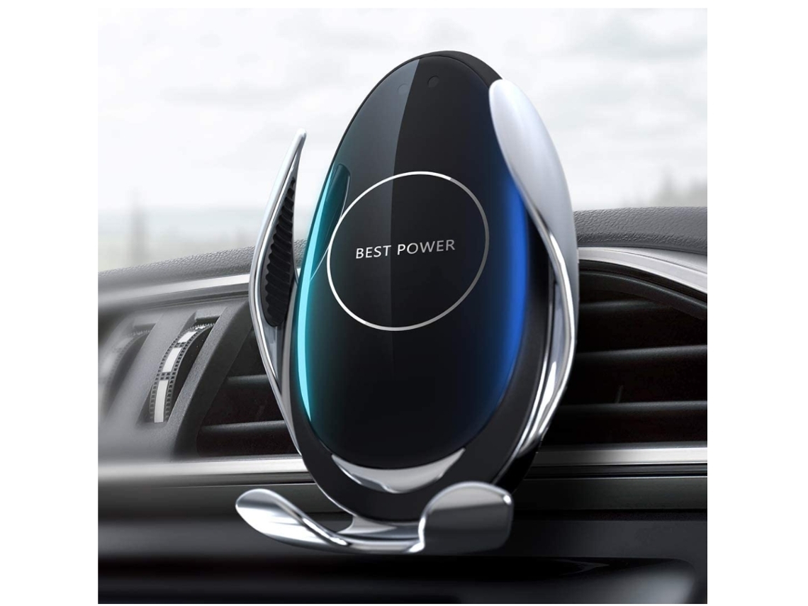 Carregador Carro Inteligente Duplo Usb Qi Tomada Carregamento YIZHOOD Preto