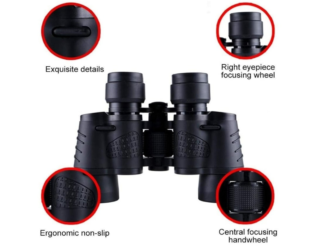 Binóculos 80x80 Binóculos De Caça Para Observação De Estrelas À Prova Dágua Com Visão Noturna Com Pouca Luz Para Viagens Acampamento Caça Yizhood