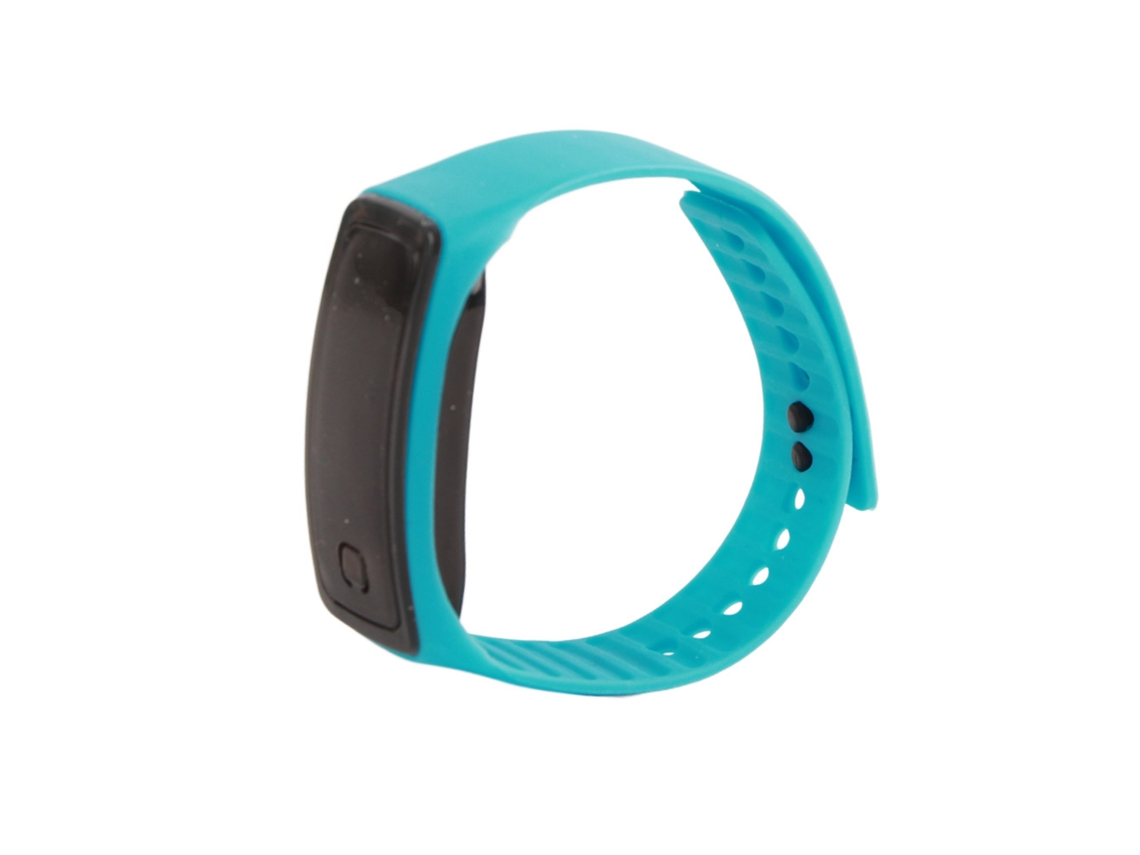 Relógio esportivo LED com pulseira de silicone, mostrador digital de 12 horas e visor eletrônico.
