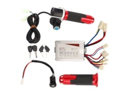 Kit Mali de Controle de Velocidade para Bicicleta Elétrica, 36v 800w, com Motor, Manopla de Aceleração e Trava Elétrica