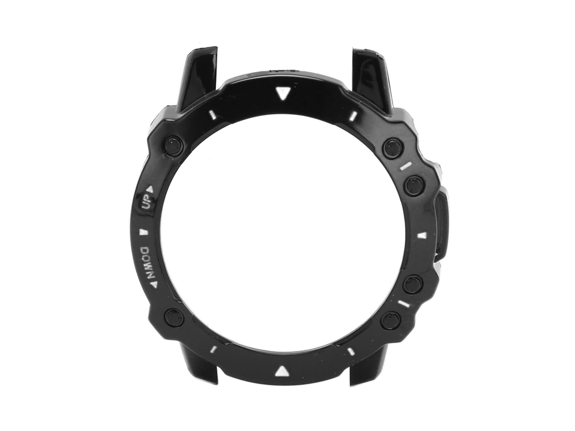 Capa Protetora Bumper para Amazfit Falcon Resistente a Choques Full Cover Preto Branco