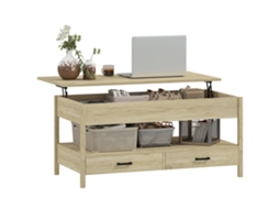 Mesa de Centro 105x50x49cm Branco, com bancada elevável | S/MARCA