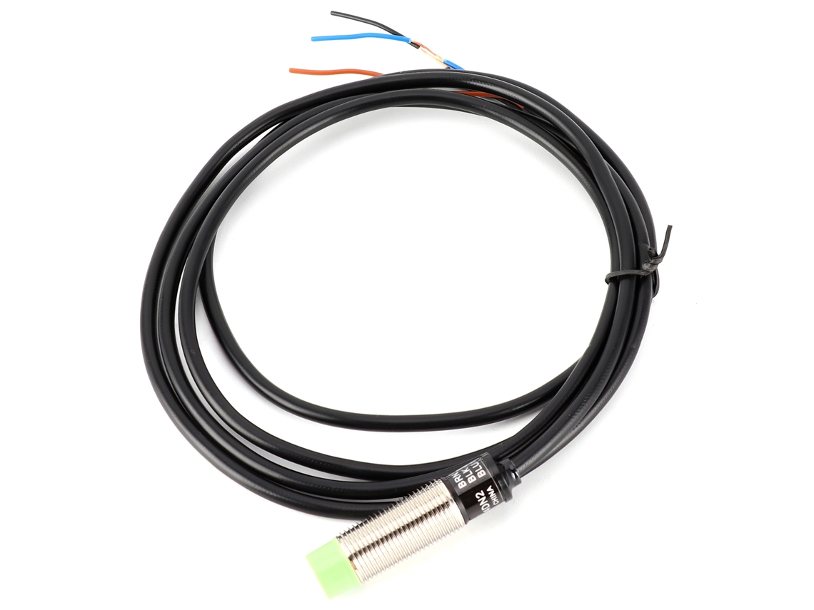 Sensor De Comutação De Abordagem Berm Cilíndrico 3 Fios Para Controle Industrial 10-30vdc Pr12-4dn2