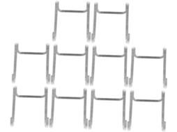 Conjunto De 10 Ganchos Aço Inoxidável Sosoport Para Mesa Cabeceira, Gu