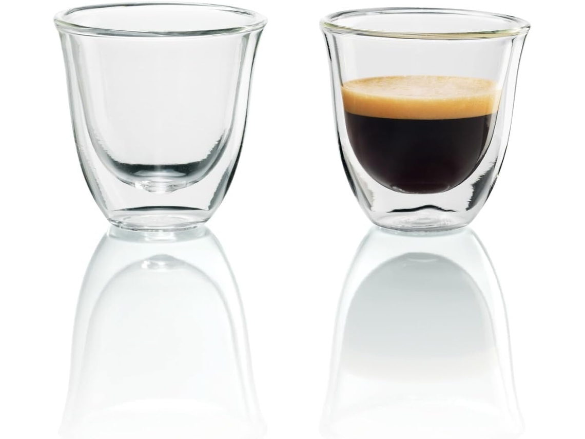 Copo Térmico Transparente De Parede Dupla Com Capacidade Para 240ml, Ideal Água E Café. Aquaforge