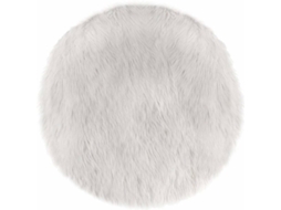 Tapete ATMOSPHERA Fur (Branco - 90 x 90 cm - Poliéster)