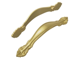 Conjunto 2 Cabo Decorativo Vidaxl Dourado Metal (143 X 19,2 X 20 Mm)