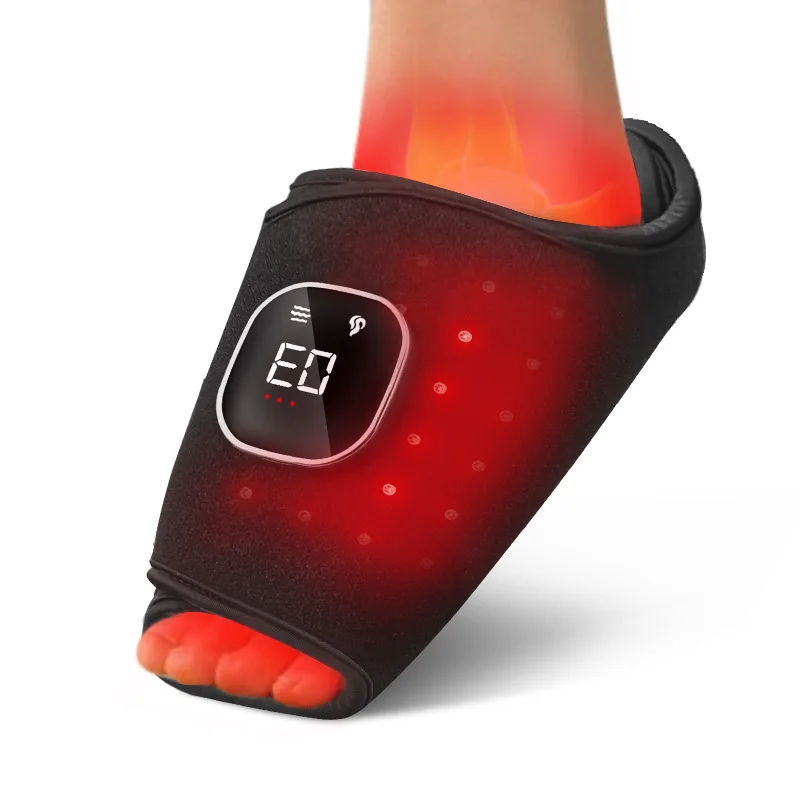Tapete De Terapia Com Luz Vermelha (preto) Com Protetores Para Mãos E Pés Para Relaxamento E Bem-estar.