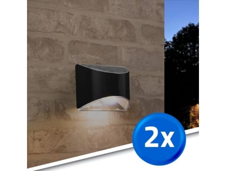 Aplique Solar C/ Sensor Crepuscular | 4x | Antracite | 3000k Rextech