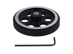 200x6mm Industrial Aluminum Rubber Measuring Rotary Encoder Wheel