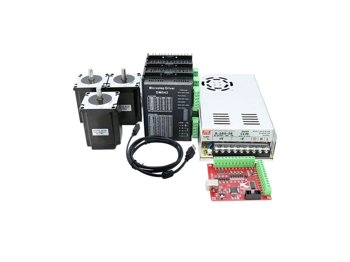 Kit Cnc, Motor De Passo Nema 23, Driver Tb6600, 3kit 57hs82