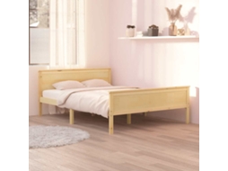 Vidaxl Estrutura De Cama 140x200 Cm Pinho Maciço