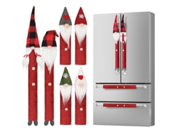 Set De 8 Capas Para Molduras De Geladeira Natalinas Com Design De Gnomo Tomte Sueco
