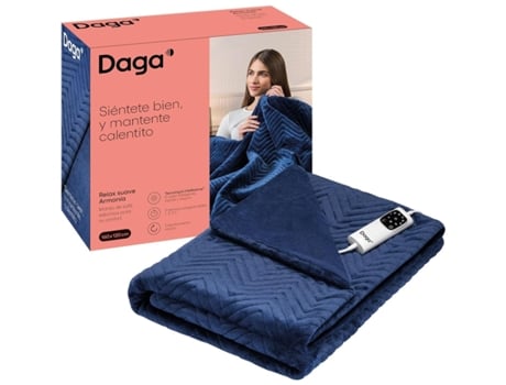 Cobertor Elétrico Daga Relax 160 X 120 Cm Azul 100 Poliéster