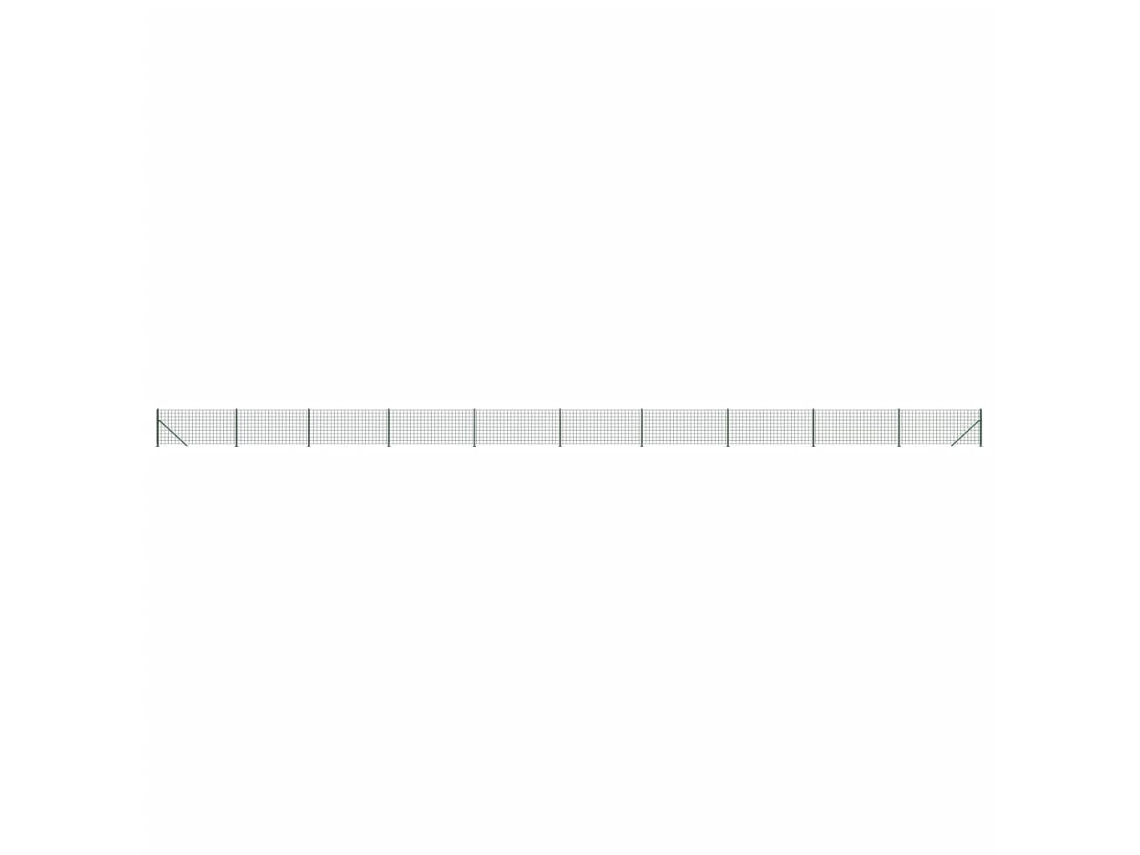 Wire Mesh Fence, Wire Mesh Fences Vidaxl Verde Aço (0.8 X 25 M)