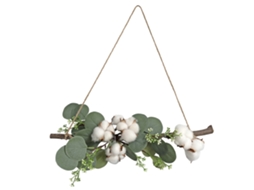 Laxiscreed Planta Artificial De Algodão E Eucalipto Para Parede, Decoração Natural E Elegante
