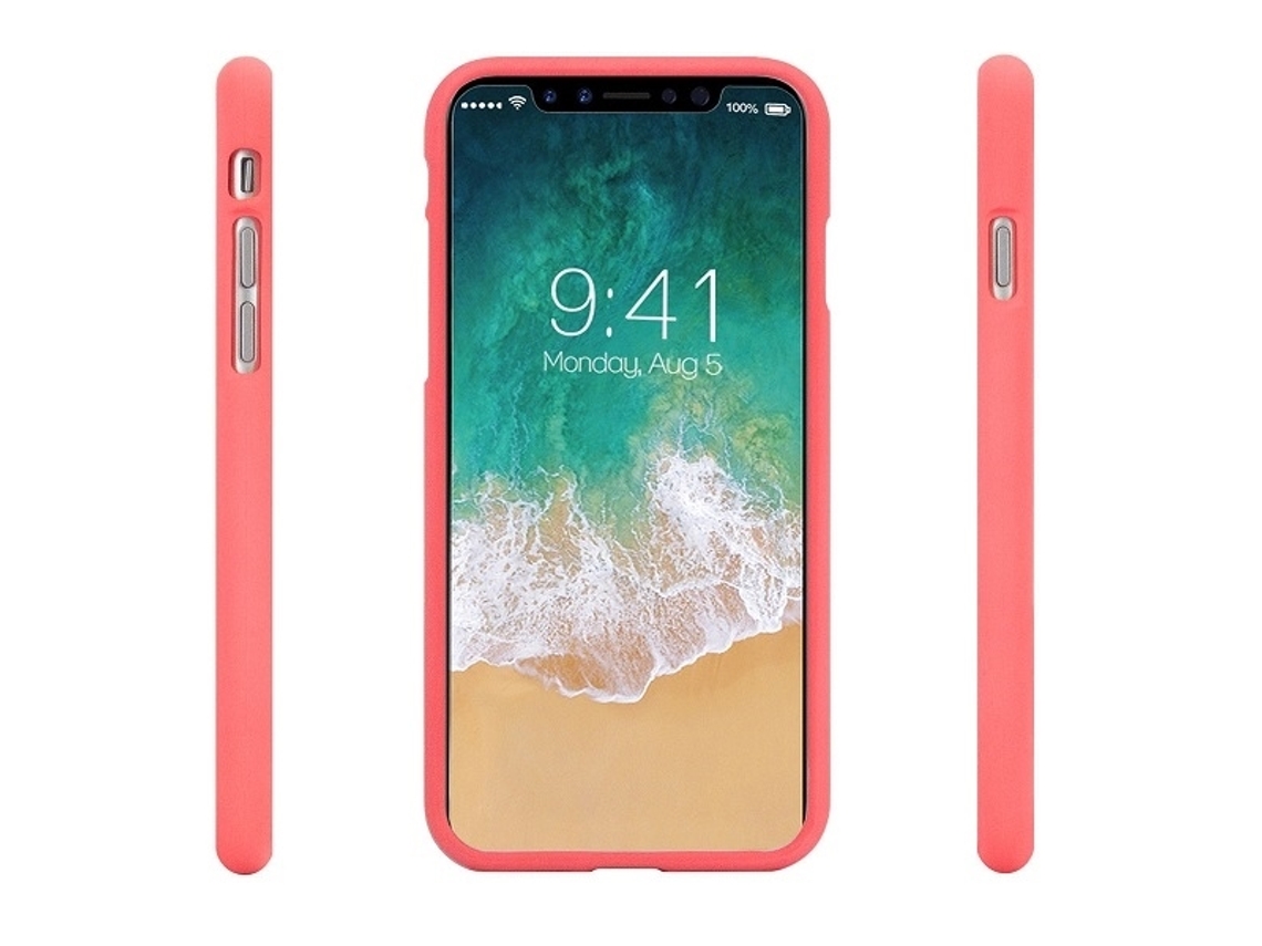 Capa Gentil para iPhone 14 Plus MERCURY Pele Sintética Rosa