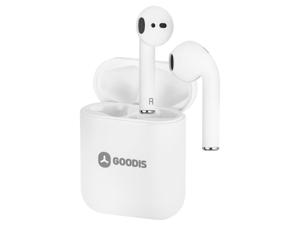 Auriculares Bluetooth True Wireless GOODIS Bt (Outlet Caixa Aberta - In Ear - Microfone - Branco)
