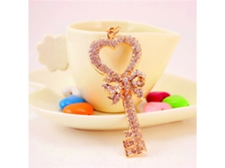 Chaveiro Acessório Fashion Decoração Com Strass Branco