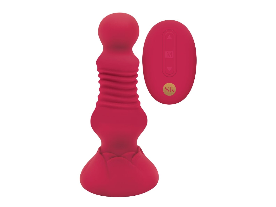 Vibrador Anal SECRET KISSES Vermelho