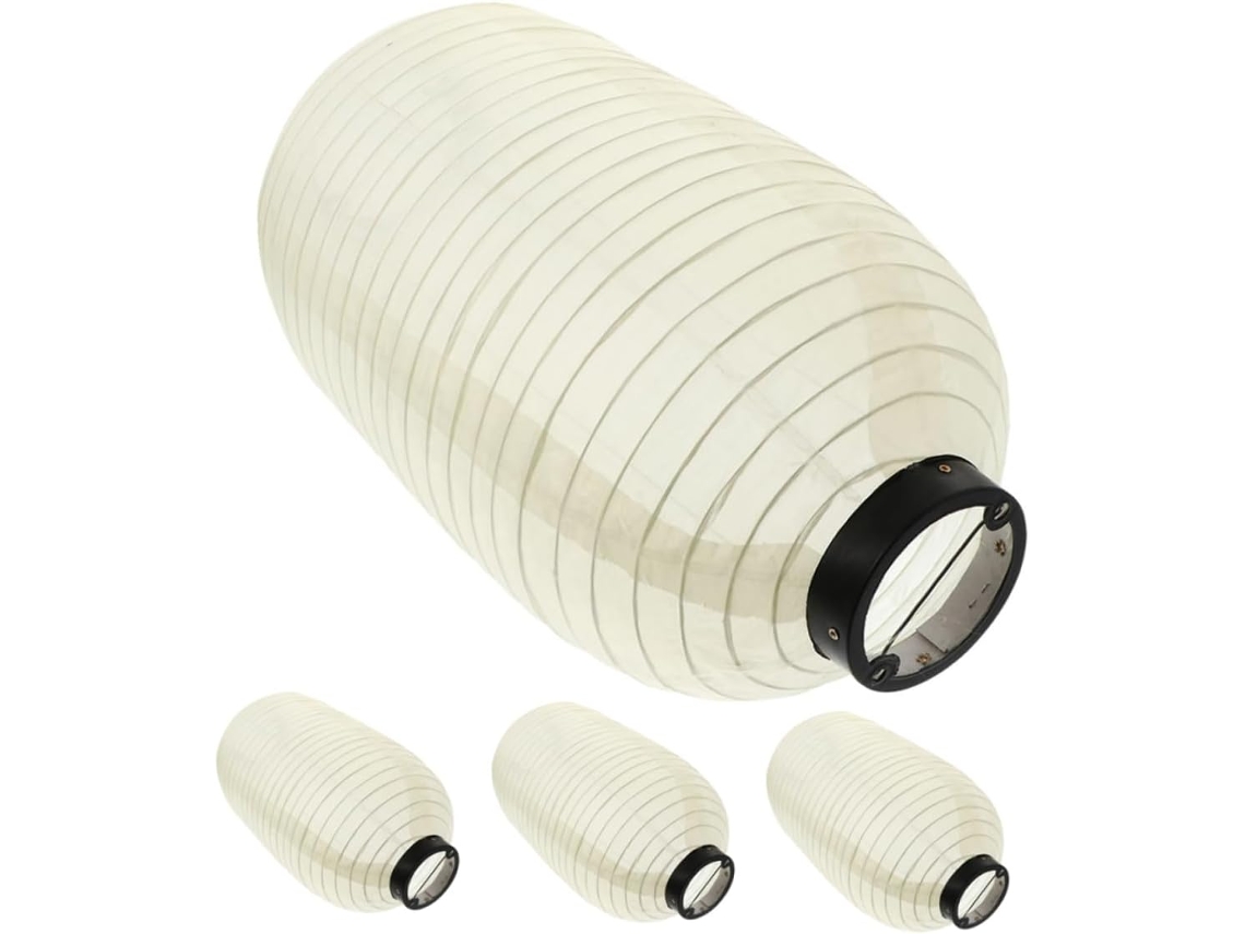 Conjunto De 4 Peças De Lanternas Japonesas Dobráveis De Seda À Prova D'água Para Decoração.