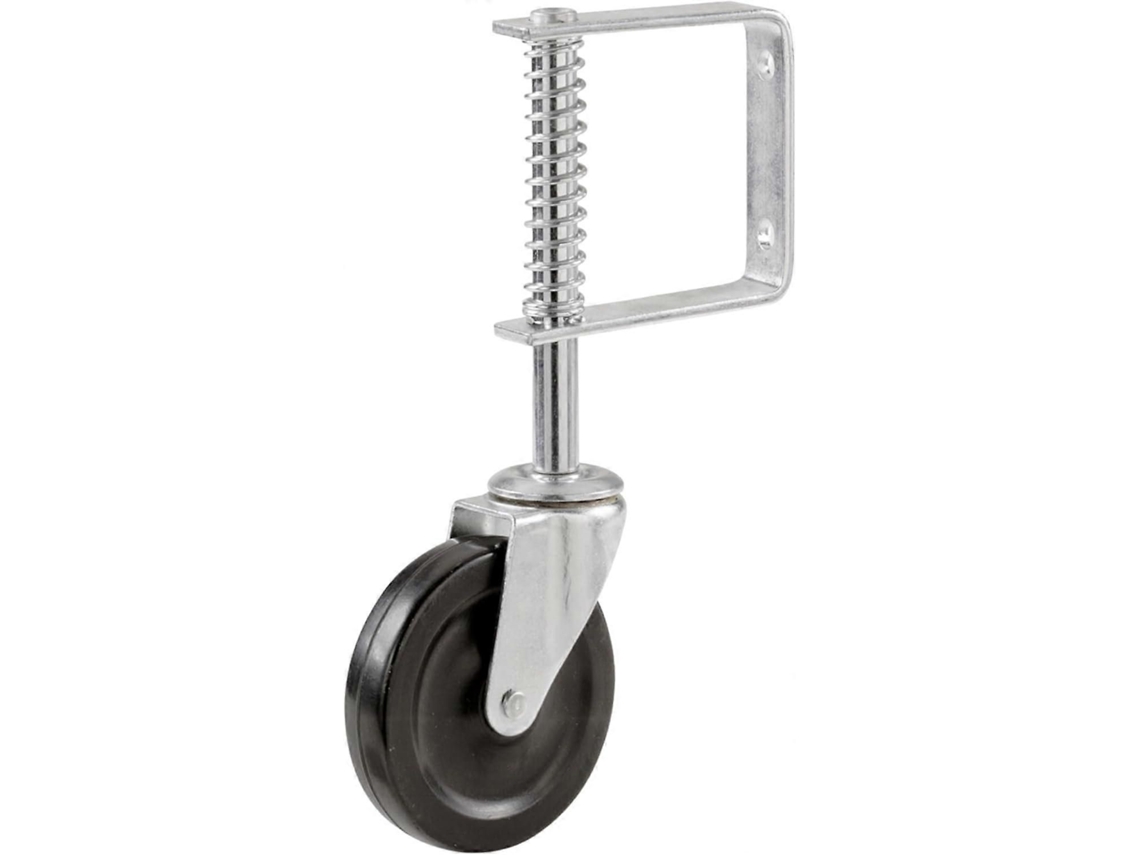 1 Rodízio Para Portão De 4 Polegadas Com Mola E Giro, Uso Pesado, Capacidade De Carga De 70 Kg