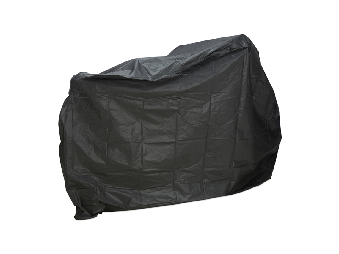 Relaxdays Capa Para Bicicletas Em Polietileno, Resistente A Rasgos, Proteção Solar, 200 X 115 Cm, Preta
