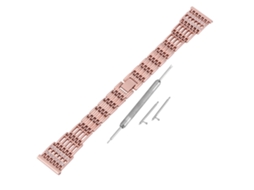 Cadeia de Broca Stripe EOOCOO em aço inox rosa com ferramenta de desmontagem