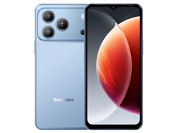 Smartphone Blackview Wave 7c Desbloqueado | Até 16gb Ram + 128gb | Bateria 5000mah 336h Espera | Tela 6,56'' Hd+ | Câmara 32mp | Android 16 | Azul