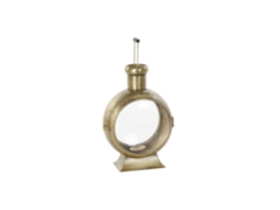 Lanterna de Metal com Vidro Dourado 37x20x56cm ALEXANDRA HOUSE LIVING