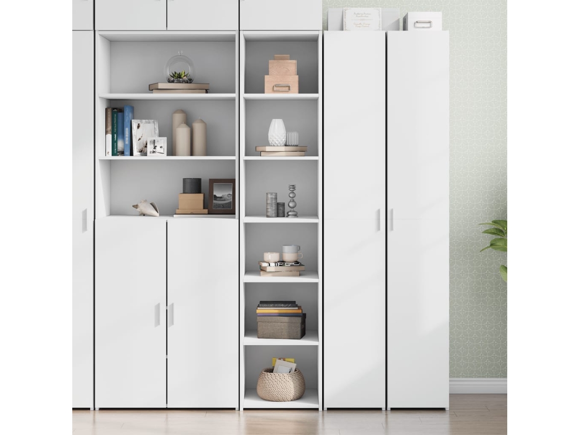 Armario alto 40x41x185 cm Derivados de madera Blanco